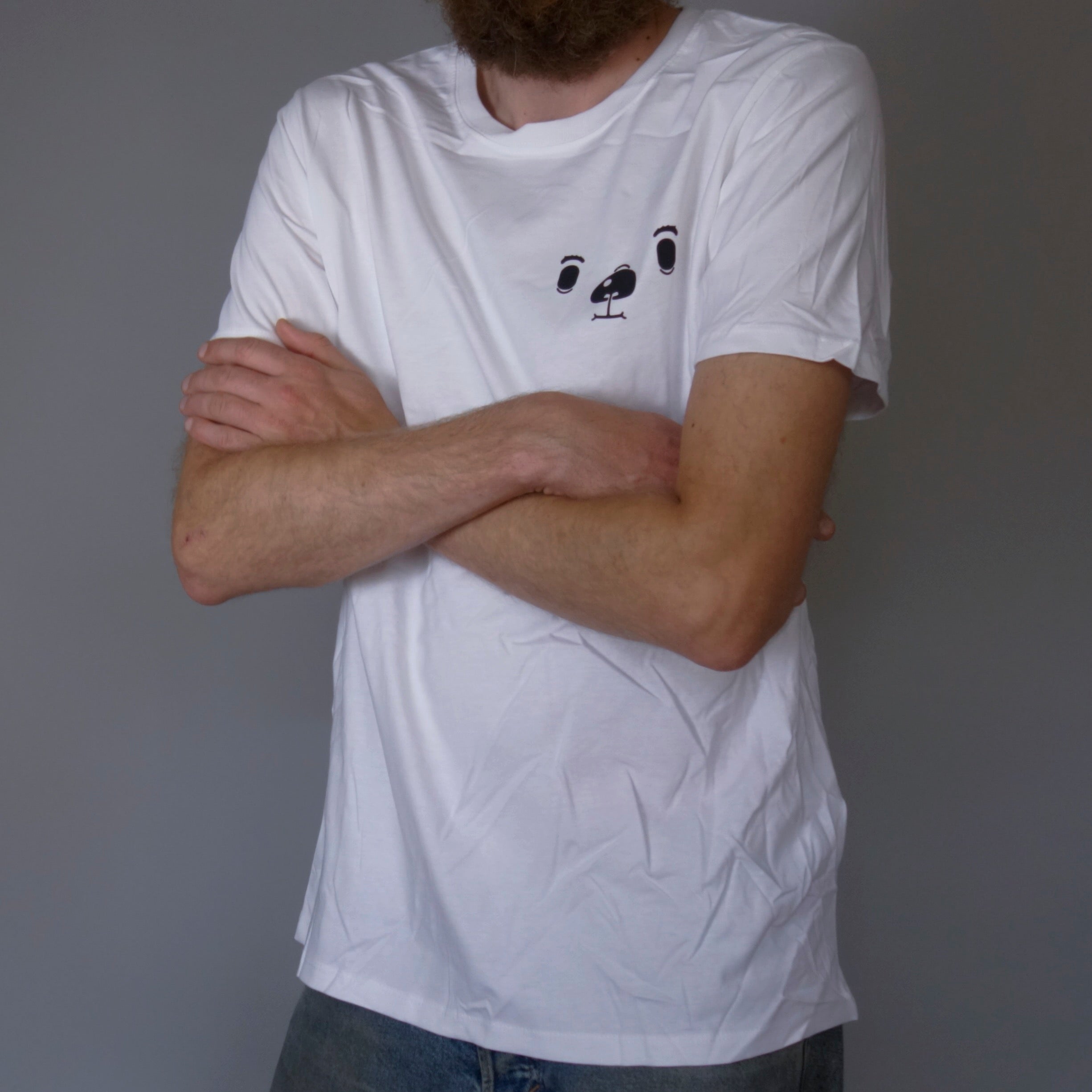 T-shirt vit - liten björn