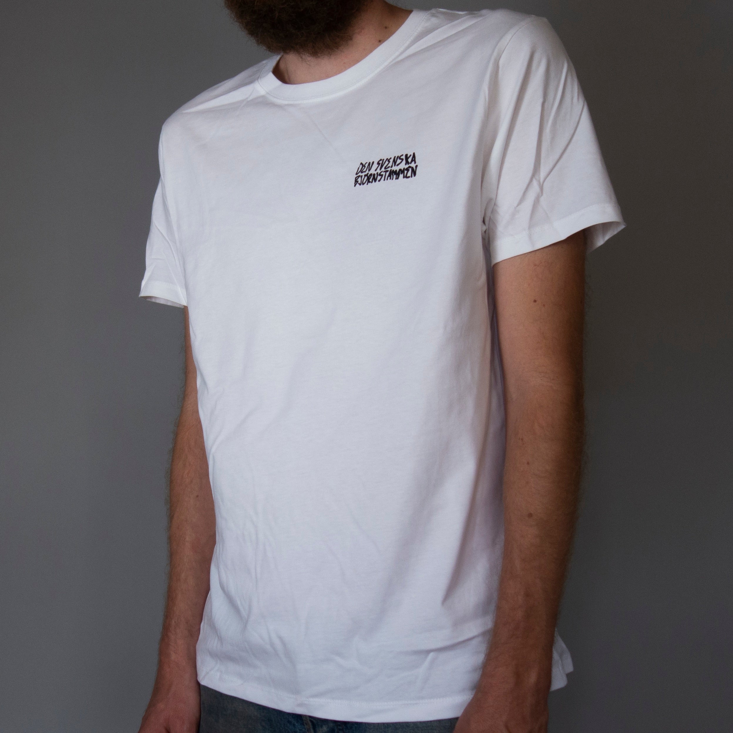 T-shirt vit - Den svenska björnstammen