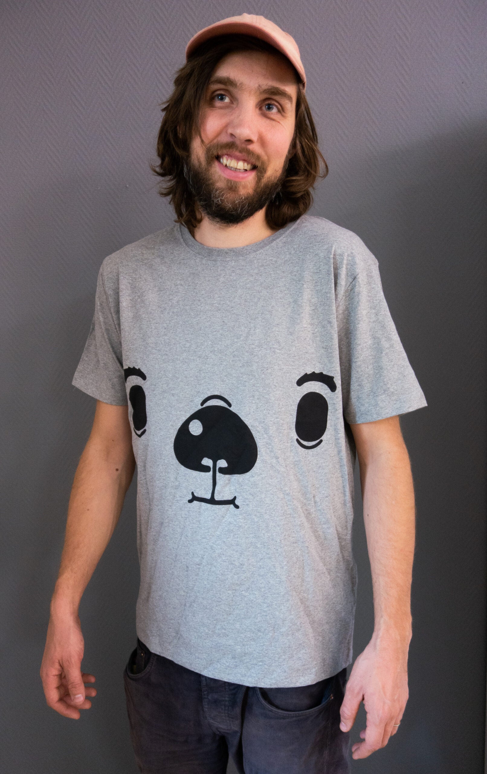 T-shirt grå - stor björn